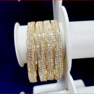 Full Stone Bangles – Set of 4