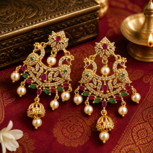 Peacock Elegance Earrings