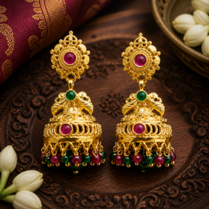 Heritage Blossom Jhumka