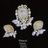 Spun Pearl Pendant & Earring Set