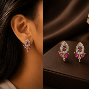 Rose Blush Bloom Studs