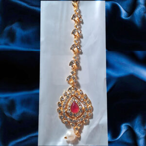 Blush Flame Maang Tikka