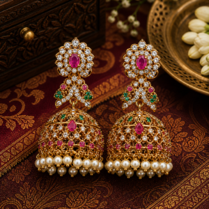 Meera Floral Jhumka