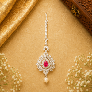 Ruby Eye Maang Tikka