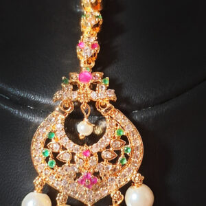 Crescent Pearl Maang Tikka