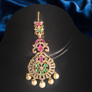 Emerald Bloom Maang Tikka