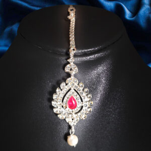 Ruby Halo Maang Tikka