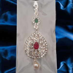 Scarlet Aura Maang Tikka