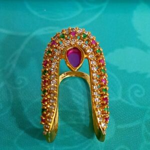 Royal Multicolor Crystal Arch Fashion Ring