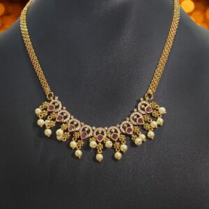 Royal Pearl Cascade Necklace