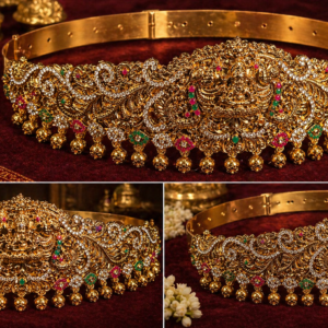 Temple Lakshmi Antique Gold Hipbelt Kamarband