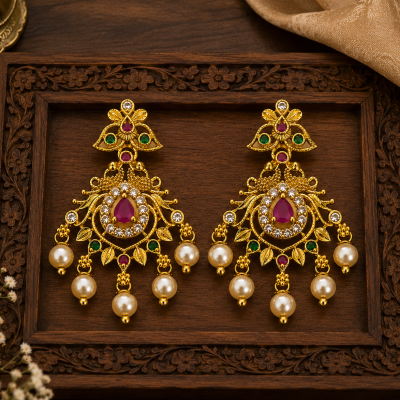 Heritage Pearl Drop Statement Earrings